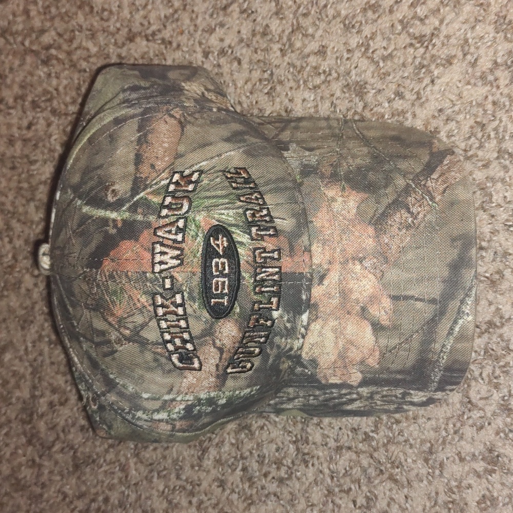 Chik-Wauk Gunflint Trail Camo Embroidered Strap-on Hat Cap